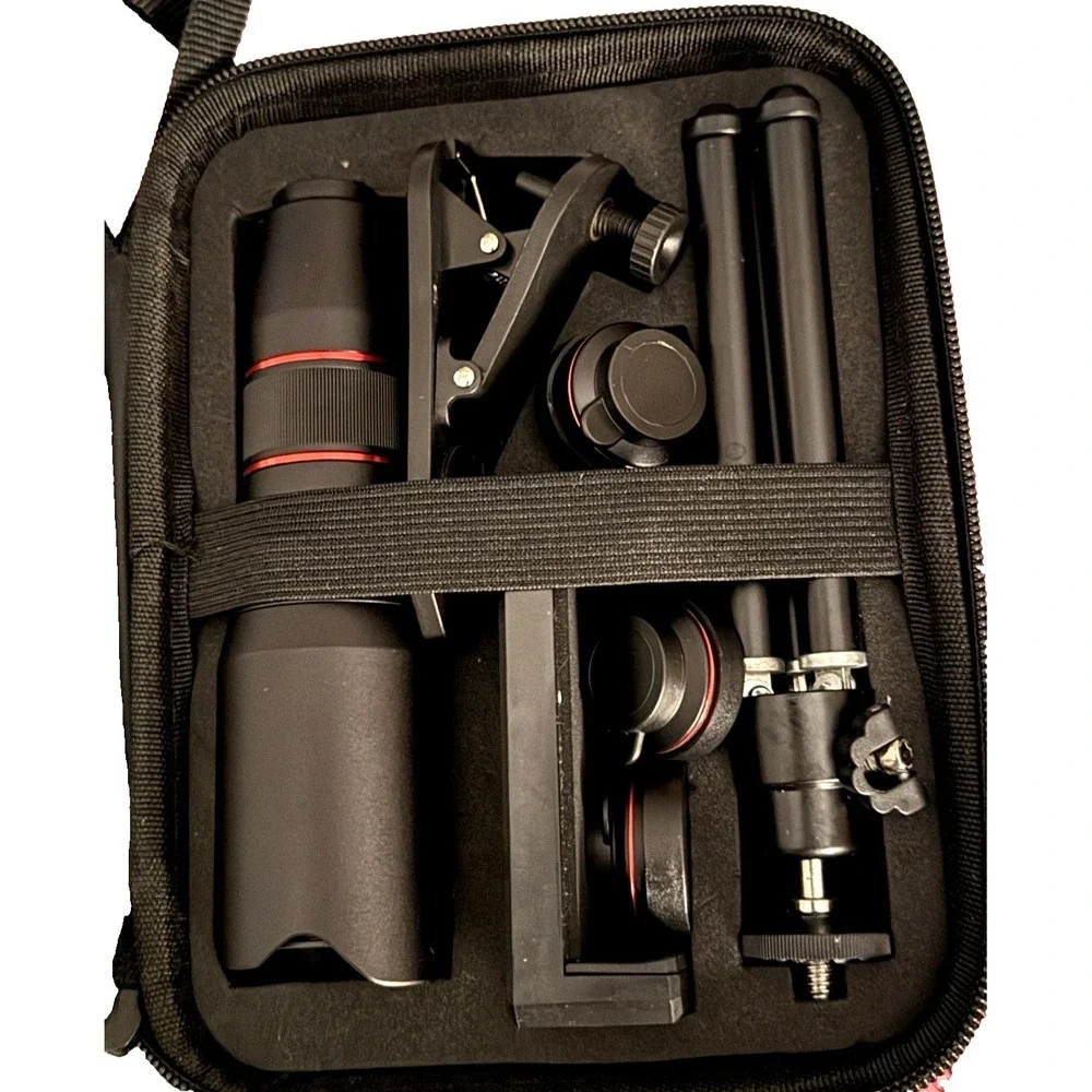 Selvim Phone Camera Lens Phone Lens Kit 4 in 1, 22X Telephoto Lens